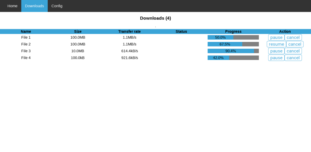 Downloads page